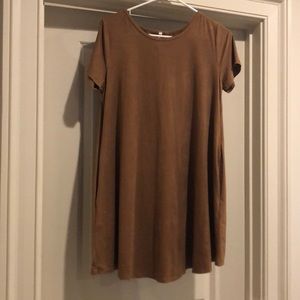 Mittoshop tan suede dress size M